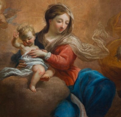 Petr Brandl – Virgin Mary with Baby Jesus and St. Joseph freeing souls from Purgatory